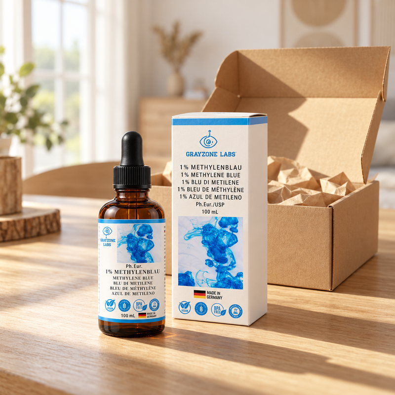 1 % Methylenblau-Lösung 100 ml Braunglasflasche mit Faltschachtel