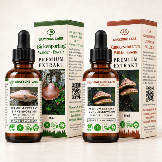 Waldkraft-Duo Set: Birkenporling und Zunderschwamm Extrakt je 50 ml