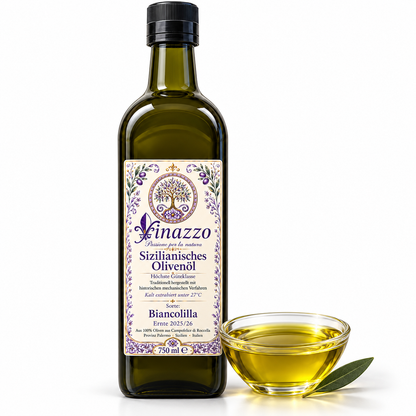 Sizilianisches Olivenöl Biancolilla 0,75 l Finazzo